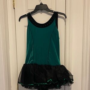 Kids Green and Black Costume Dress